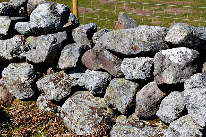 A dry stone wall 