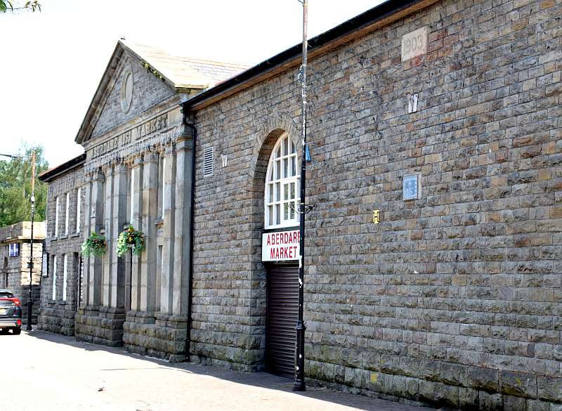 Front wall of Aberdare Market