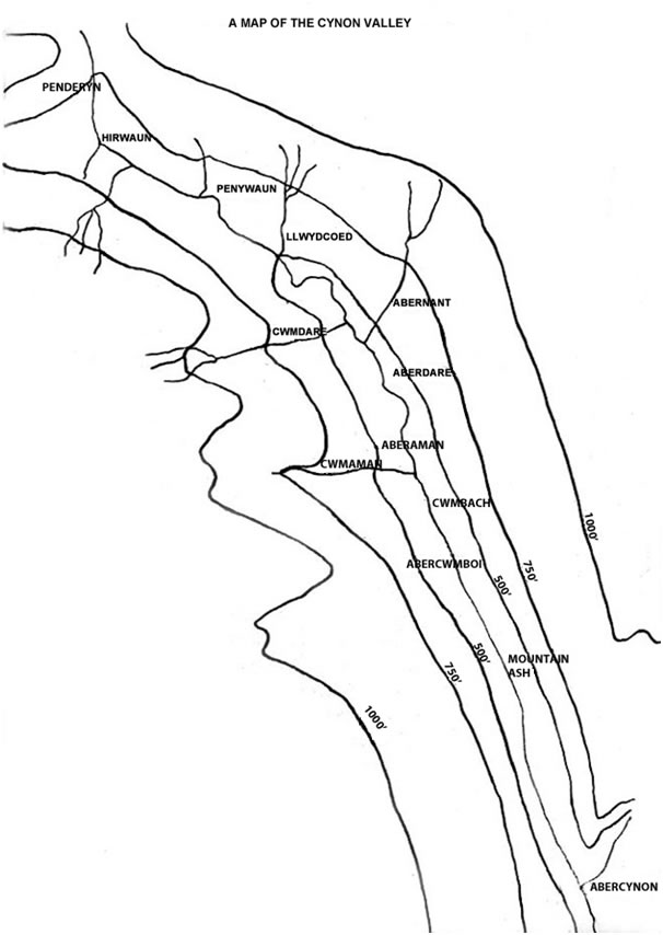 Cynon Valley Map
